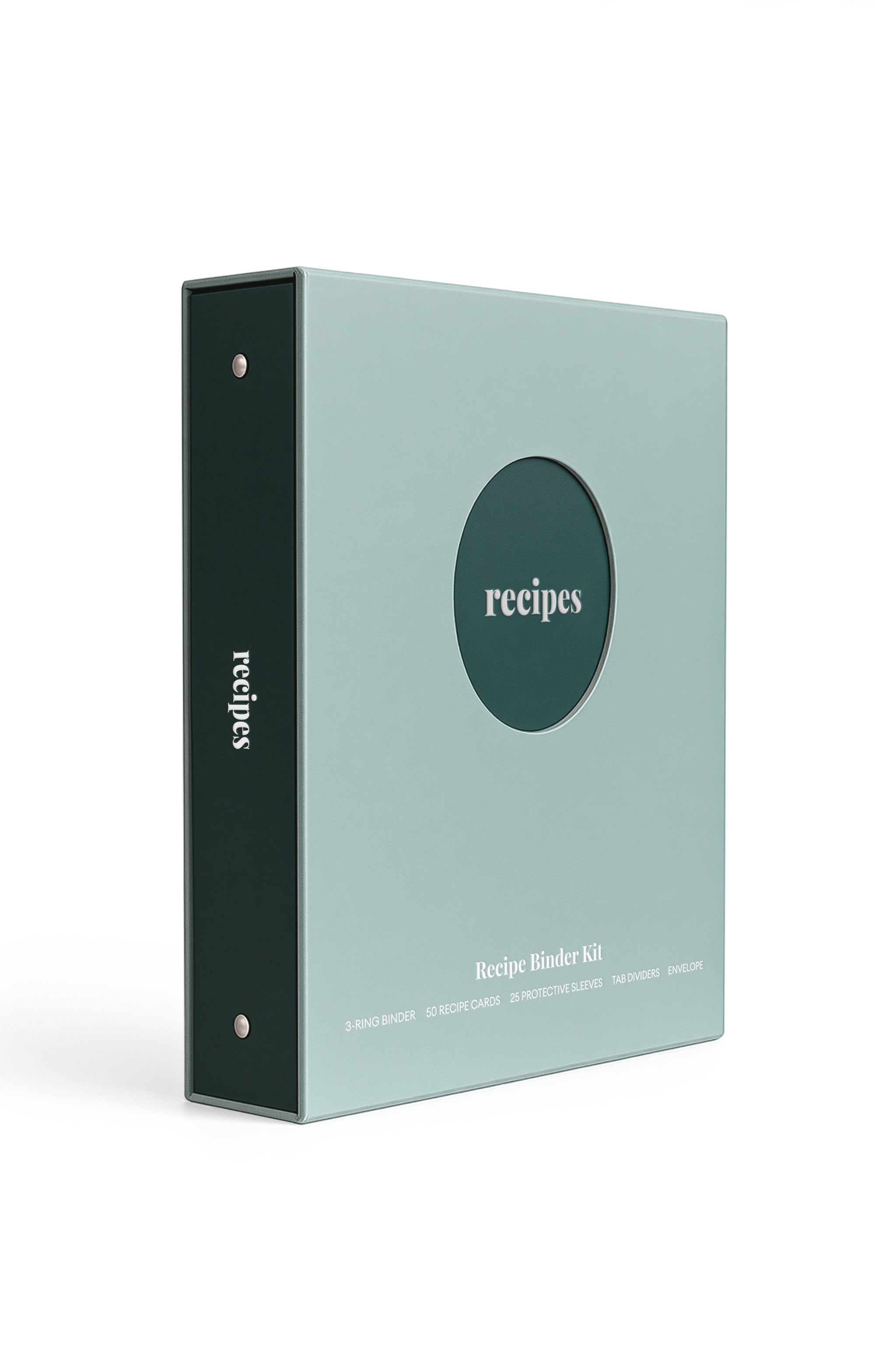 recipe binder with cards Recipe Binder Fern
