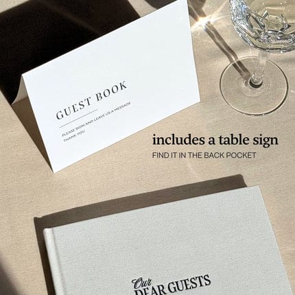 Kunitsa Co. Guest Book Wedding Guest Book - Blank Sign in Book for Special Occasions Wedding Guest Book - Blank Sign in Book for Special Occasions