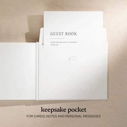 Kunitsa Co. Guest Book Wedding Guest Book - Blank Sign in Book for Special Occasions Wedding Guest Book - Blank Sign in Book for Special Occasions