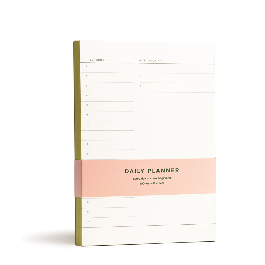 Kunitsa Co. Lime Daily Planner Pad Daily Planner Pad