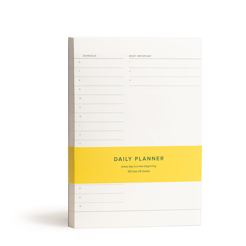 Kunitsa Co. Minimal Daily Planner Pad Daily Planner Pad